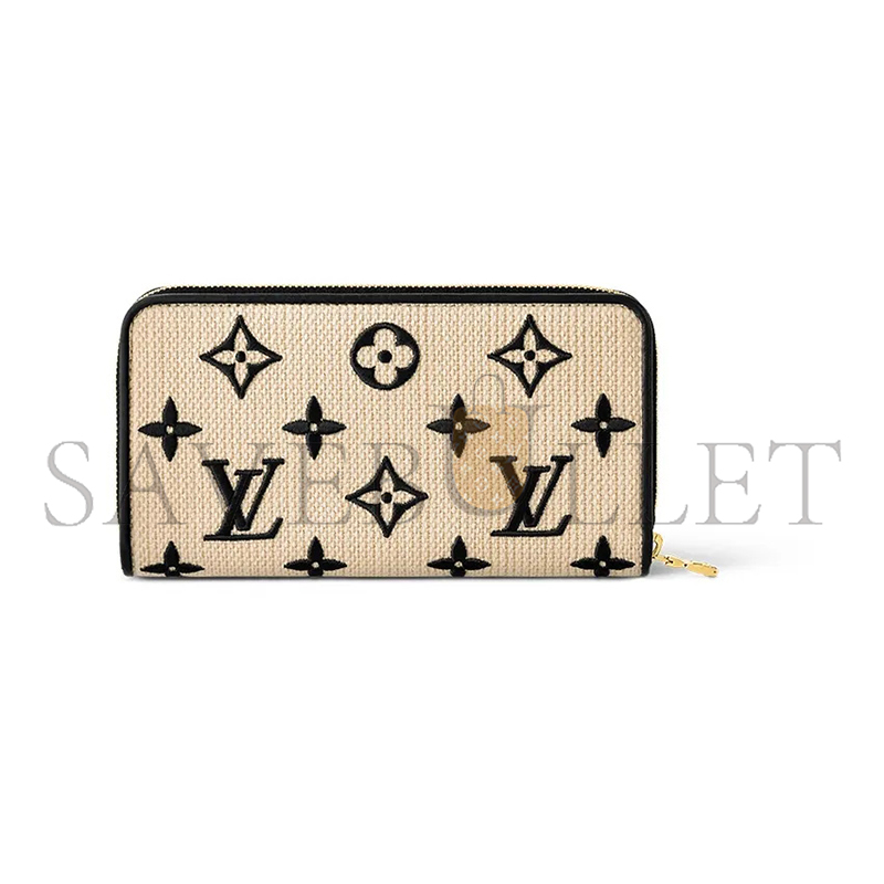 LOUIS VUITTON MASTER ZIPPY WALLET MONOGRAM BY THE POOL IVORY BLACK M82529 (19.5*10.5*2.5cm)